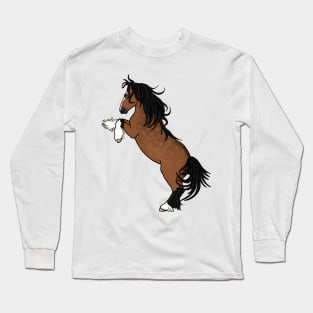 Bay Rearing Gypsy Vanner Long Sleeve T-Shirt